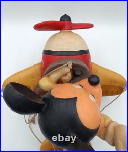 37 cm / 14.6'' Vintage Disney Mickey Mouse Airplane