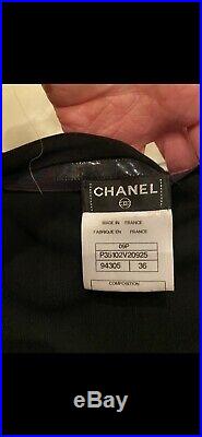 $3,300 Chanel Oscar Red carpet Penelope Pearl Camellia Dress 34 36 2 4 6 S Small