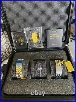 3 NEW! Invicta Disney Limited Edition Mickey Mouse Men's Watch With 3 Slot Case