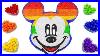 40_Minutes_Satisfying_Video_L_How_To_Make_Rainbow_Disney_Mickey_Mouse_Bathtub_With_Glitter_Slime_01_tehe