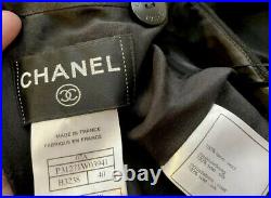 $5,040 Chanel 2007 Vintage Black White Skater Camellia Dress Top 36 38 40 4 6 8