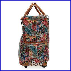 A53. Disney Mickey Mouse 16 Carry-On Wheeled Luggage Travel Bag Suitcase Trolley