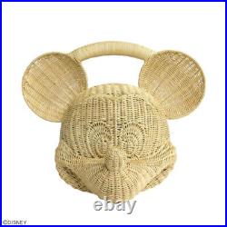 ACCOMMODE Disney Mickey Mouse Rattan Bag Natural NEW F/S FedEx