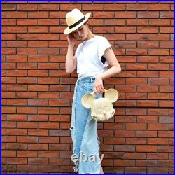 ACCOMMODE Disney Mickey Mouse Rattan Bag Natural NEW F/S FedEx