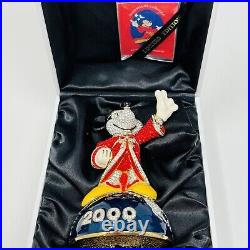 ARRIBAS Bros Mickey Mouse 2000 FANTASIA SORCERER MILLENNIUM Swarovski Fig withBase