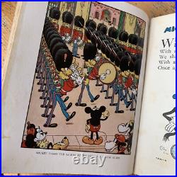 A Trip With Mickey Mouse 1930s Brin Brothers Hardback Book Walt Disney