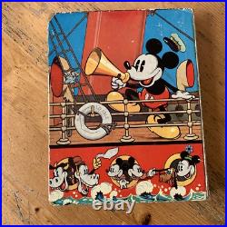 A Trip With Mickey Mouse 1930s Brin Brothers Hardback Book Walt Disney