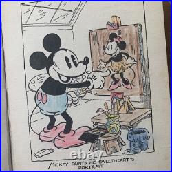 A Trip With Mickey Mouse 1930s Brin Brothers Hardback Book Walt Disney