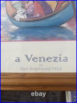 A Venezia In Venice Disney Mickey Mouse Poster Framed Official Print Kim Raymond