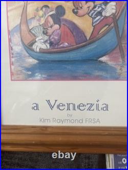A Venezia In Venice Disney Mickey Mouse Poster Framed Official Print Kim Raymond