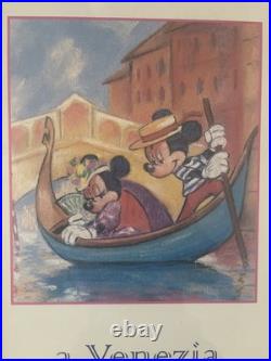 A Venezia In Venice Disney Mickey Mouse Poster Framed Official Print Kim Raymond