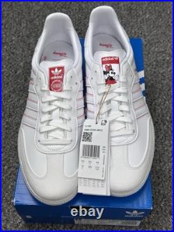 Adidas Samba Vegan x Disney Mickey Mouse Sneakers White/Red, Size UK 9.5