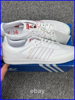 Adidas Samba Vegan x Disney Mickey Mouse Sneakers White/Red, Size UK 9.5