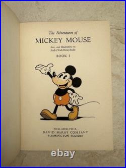 Adventures of Mickey Mouse 1931 1st Edition Disney Memorabilia Near Mint