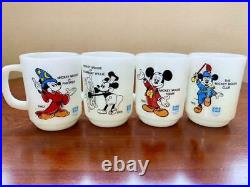 Anchor Hocking Mug Disney Mickey Mouse 4 types set