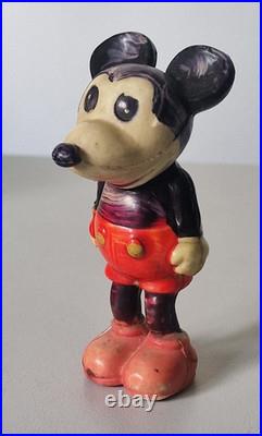 Antique Disney Mickey Mouse Celluloid Figure 1930s