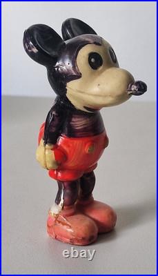 Antique Disney Mickey Mouse Celluloid Figure 1930s