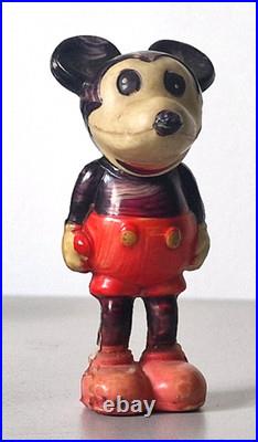 Antique Disney Mickey Mouse Celluloid Figure 1930s