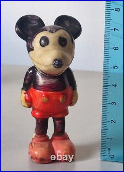 Antique Disney Mickey Mouse Celluloid Figure 1930s