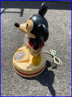 Antique Showa Retro Disney Mickey Mouse Telephone Rare Vintage Japanese phone