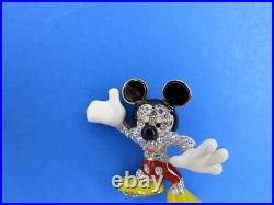 Arribas Brothers Swarovski Disney Mickey Mouse Jeweled Brooch Pin