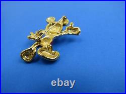 Arribas Brothers Swarovski Disney Mickey Mouse Jeweled Brooch Pin