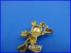 Arribas Brothers Swarovski Disney Mickey Mouse Jeweled Brooch Pin