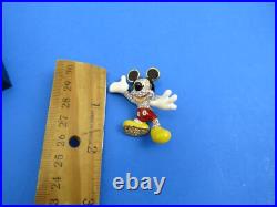 Arribas Brothers Swarovski Disney Mickey Mouse Jeweled Brooch Pin