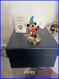 Arribas Disney Mickey Mouse Sorcerer On Star Base Ltd Edition In Box