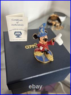 Arribas Disney Mickey Mouse Sorcerer On Star Base Ltd Edition In Box