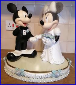 Art Of Disney Wedding Day Mickey & Minnie Big Figurine By Artist Richard Sznerch