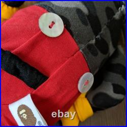 BAPE x Disney Mickey Mouse Plush Toy Gray Rare Early Collaboration