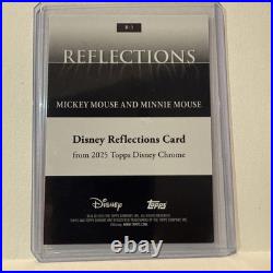 BEST £! 2025 Topps Disney Chrome Reflections Mickey Mouse & Minnie SSP #R-3