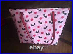 BNWT Disney Parks Kate Spade New York Mickey Mouse Ear Hat Tote Bag Purse Pink