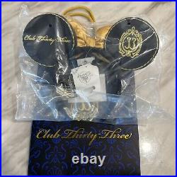 BRAND NEW! Club 33 Exclusive Disney Mickey Mouse Disneyland Ears Headband Sealed