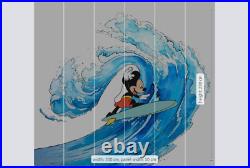 Baby boy Wallpaper Mural 300x280 cm giant picture Mickey Mouse Surfing Disney