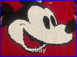 Brand New Gcds Italy Disney Mickey Mouse Knitwear Crew Small