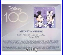 Brand New In Box Mickey Mouse & Minnie Mouse Disney100 Limited Edition Doll Set