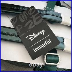 Brand new Loungefly Disney Mickey Mouse Green Sequin Mini Backpack Bag with Bow
