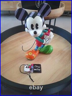 Britto Disney Mickey with Heart Rare Retired 4030813 Boxed