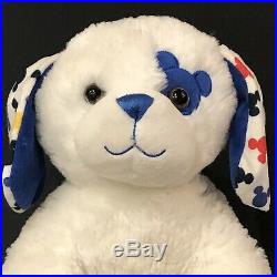 Build a Bear Downtown Disney Exclusive White Dog Mickey Mouse Logo Eye Paws Ears