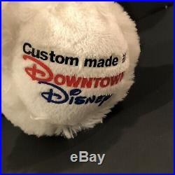 Build a Bear Downtown Disney Exclusive White Dog Mickey Mouse Logo Eye Paws Ears
