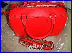 COACH DISNEY X Mickey Mouse Mini Bennet Satchel Leather Red Purse Bag F59371