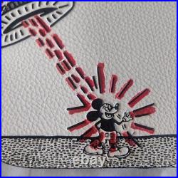 COACH Disney Mickey Mouse Handbag White Leather Crossbody