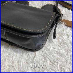 COACH x Disney F59369 Mickey Mouse Crossbody Bag Black Leather Canvas