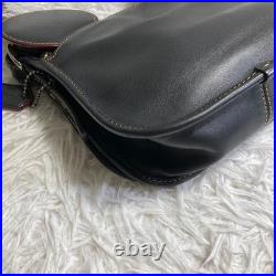COACH x Disney F59369 Mickey Mouse Crossbody Bag Black Leather Canvas