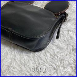 COACH x Disney F59369 Mickey Mouse Crossbody Bag Black Leather Canvas
