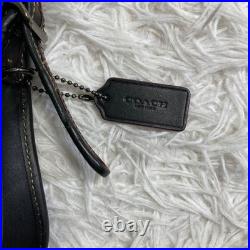 COACH x Disney F59369 Mickey Mouse Crossbody Bag Black Leather Canvas