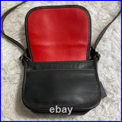 COACH x Disney F59369 Mickey Mouse Crossbody Bag Black Leather Canvas