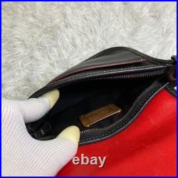 COACH x Disney F59369 Mickey Mouse Crossbody Bag Black Leather Canvas